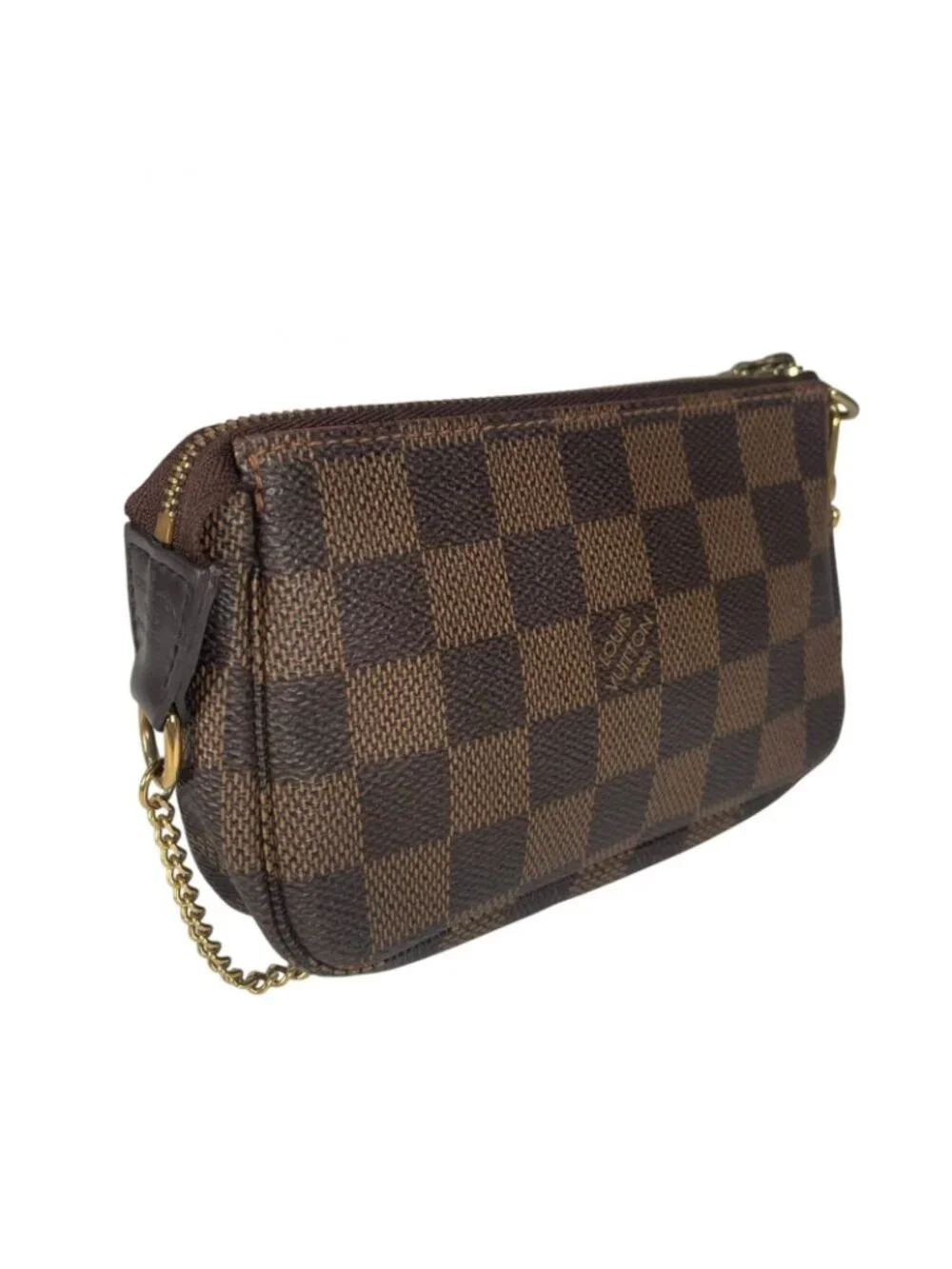 Louis Vuitton Accessoires Pouch Damier Canvas Brown